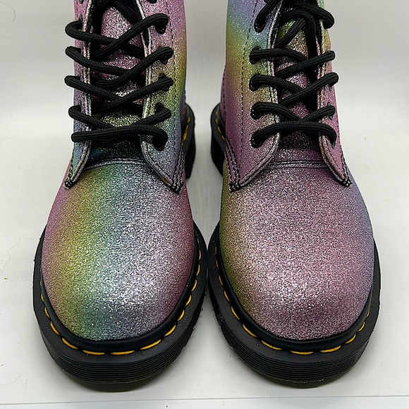 Dr. Martens NIB Pascal Glitter Boots Shoe **Size 6** 🌈🌈 - Picture 6 of 8